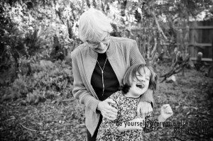 Grandmother with granddaughter in Pasadena