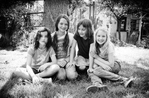 Photograph of four children in Pasadena