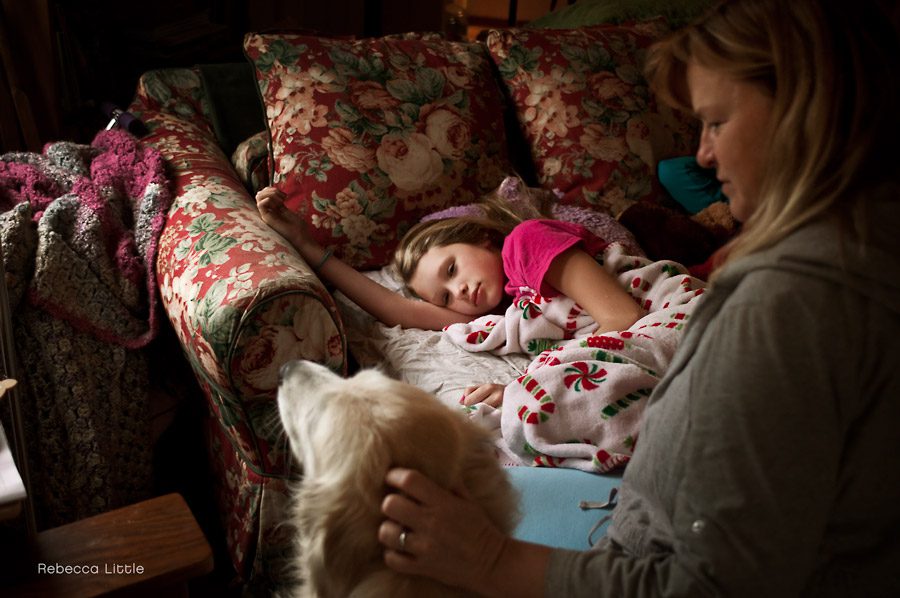 1 Day in the Life documentary photos of family in Pasadena by Rebecca Little Photography
