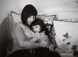 Mother and daughter photo in black and white family lifestyle photos in South Pasadena, Sierra Madre and La Canada Rebecca Little Photography Pasadena CA