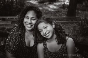 Mother and daughter in black and white lifestyle portraits in La Canada and South Pasadena by Rebecca Little Photography Pasadena CA