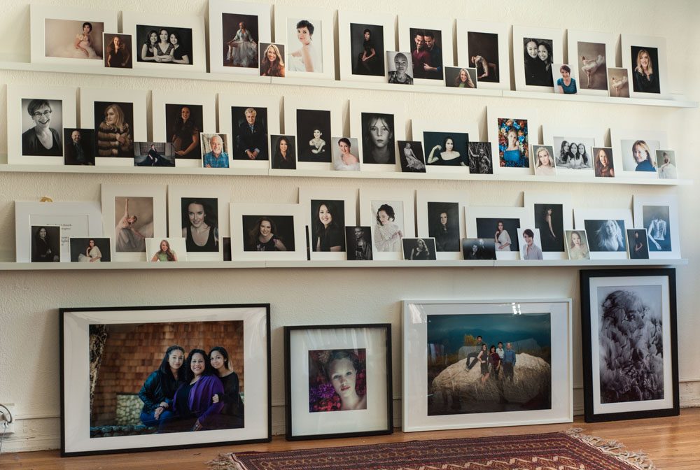 I love my new photo studio in Pasadena! This is my Reveal Wall, which displays many of my portraits, including fine art portraits, black and white photos, family photos, headshots and Personal Branding images. My photo studio on Green Street in Pasadena is the destination for flatering headshots for women and professional headshots for men in Pasadena. Rebecca Little Photography is in the Einstein Building at 1041 E. Green St. and located in the heart of historic Green Street Village in Pasadena.
